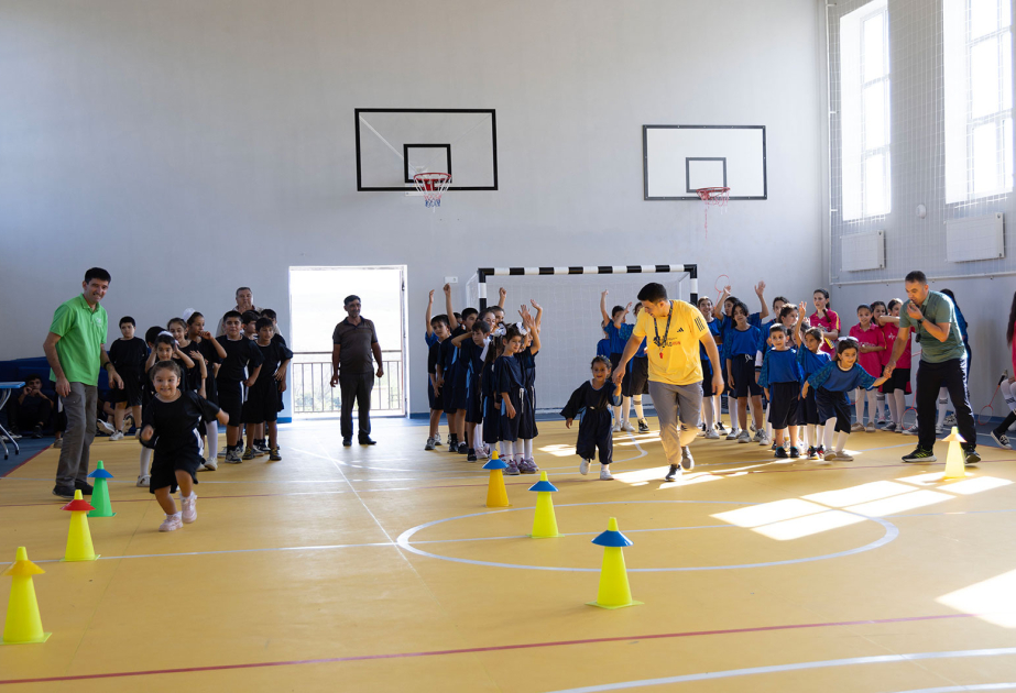 Füzuli rayonu Aşağı Alıxanlı kənd orta məktəbində ilk idman festivalı keçirilib