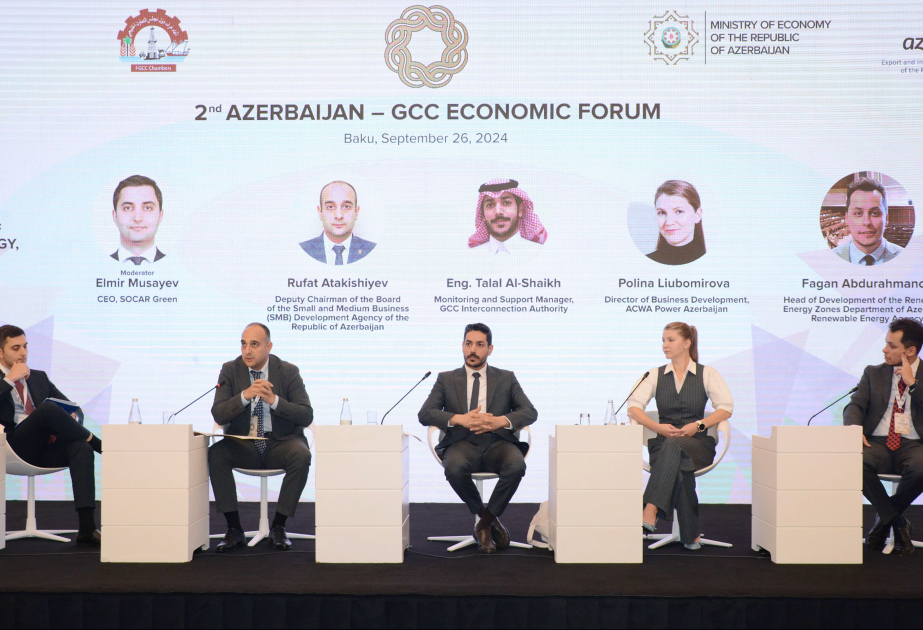 Bakıda Azərbaycan-Körfəz Əməkdaşlıq Şurasına üzv ölkələrinin iqtisadi forumu keçirilib