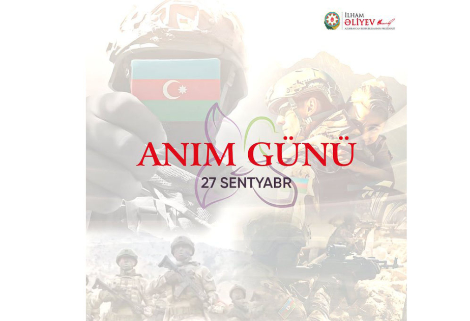 President Ilham Aliyev made post on 27 September - Remembrance Day