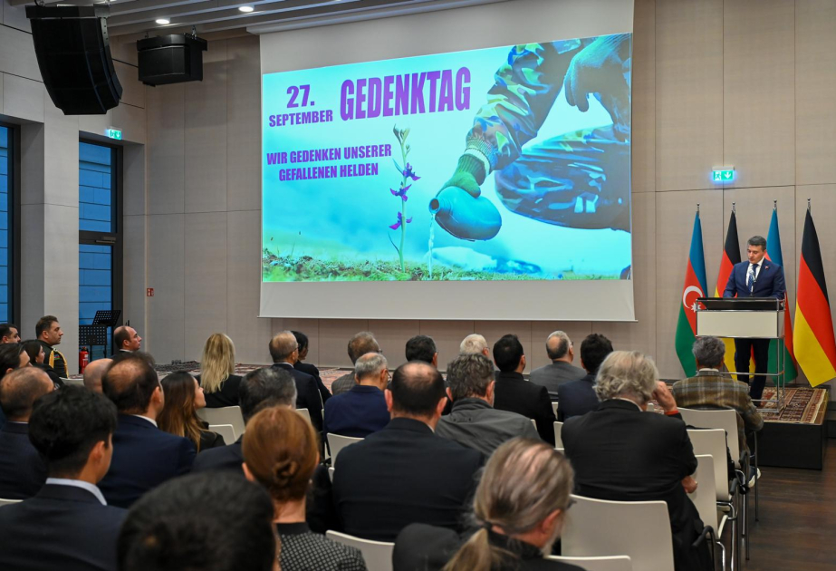 Azərbaycanın Almaniyadakı səfirliyi 27 Sentyabr - Anım Günü ilə əlaqədar Berlində tədbir təşkil edib