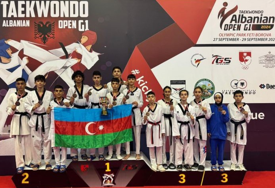 Azərbaycan taekvondoçuları beynəlxalq turnirdə 14 medal qazanıblar