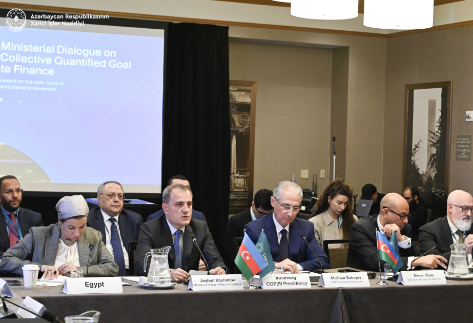 Azerbaiyán se une al diálogo ministerial sobre el Nuevo Objetivo Colectivo Cuantificado relativo a la financiación de la lucha contra el cambio climático