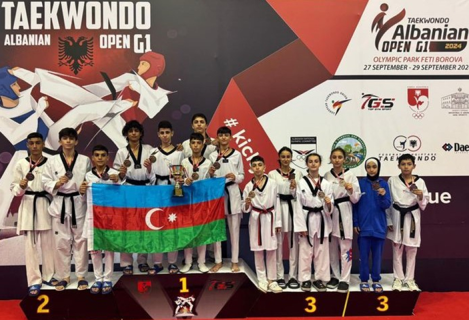 Azerbaijani taekwondo fighters shine in Albanian tournament