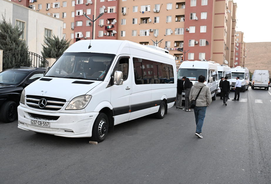 El siguiente grupo de desplazados partió hacia la ciudad de Jabrayil