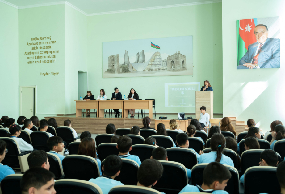 “Təhsildə sosial iş xidməti” çərçivəsində Qaradağda maarifləndirici tədbir təşkil edilib
