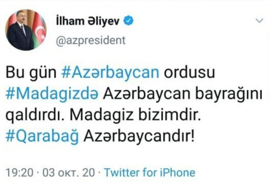 Vətən müharibəsinin xronikası: 3 oktyabr