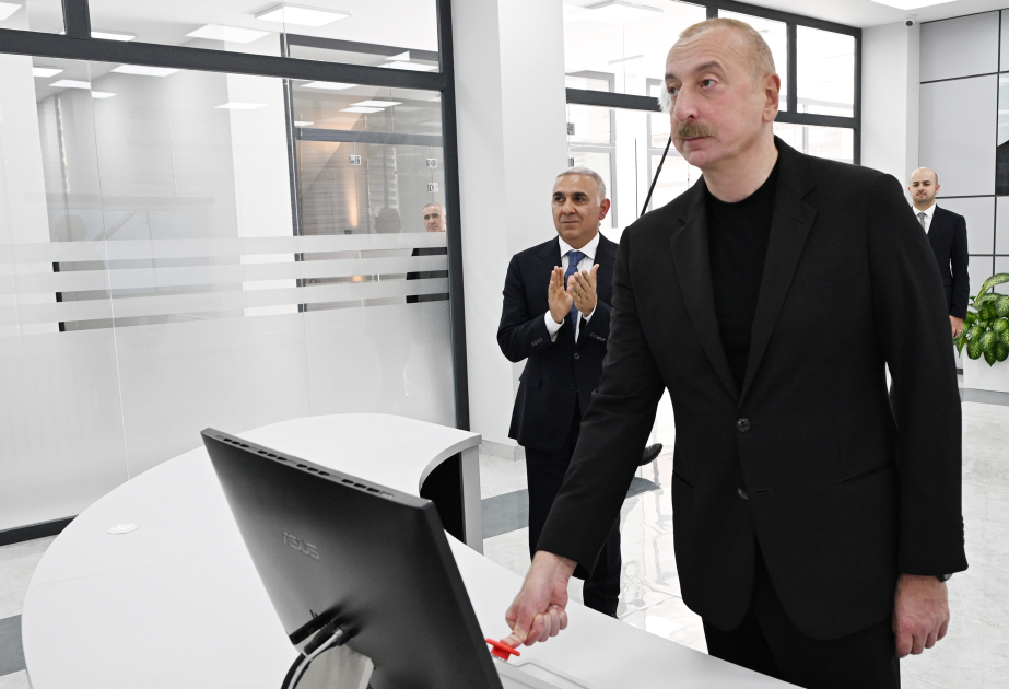 El Presidente Ilham Aliyev asistió a la inauguración del Centro de Control Digital de la Red Eléctrica de Zangilan