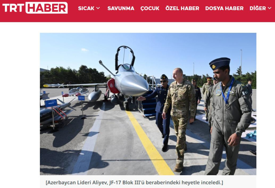 Телеканал TRT Haber: Турция может внести вклад в модернизацию ВВС Азербайджана
