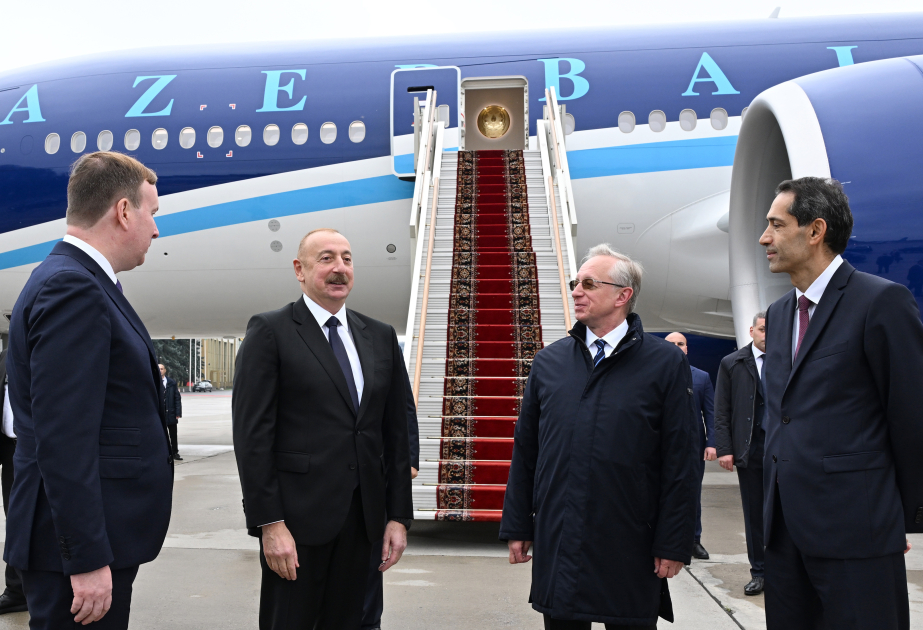 Präsident Ilham Aliyev zu Besuch in Russland VIDEO