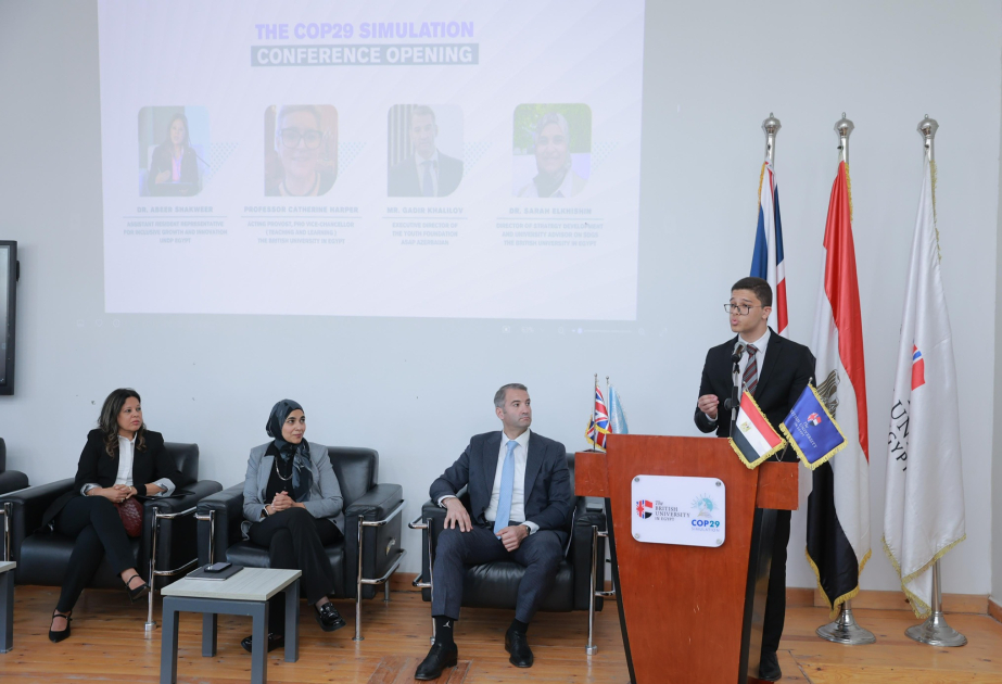 Misirdə Azərbaycan gənclərinin iştirakı ilə COP29 Simulyasiya Konfransı keçirilir