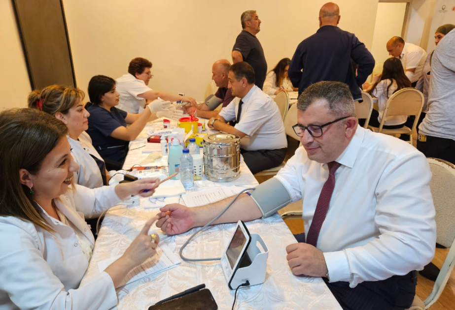 Sumqayıtda qanvermə aksiyasında 250-dən çox donor qan verib