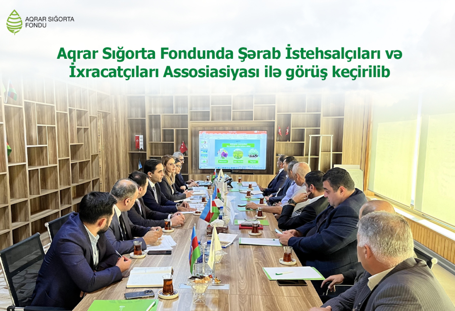Aqrar Sığorta Fondunda Şərab İstehsalçıları və İxracatçıları Assosiasiyasının üzvləri ilə görüş keçirilib