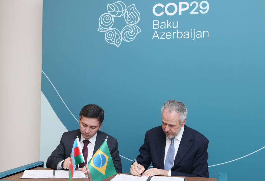 Se firma un Memorando de Entendimiento entre Azerbaiyán y Brasil en el marco de la Pre COP29