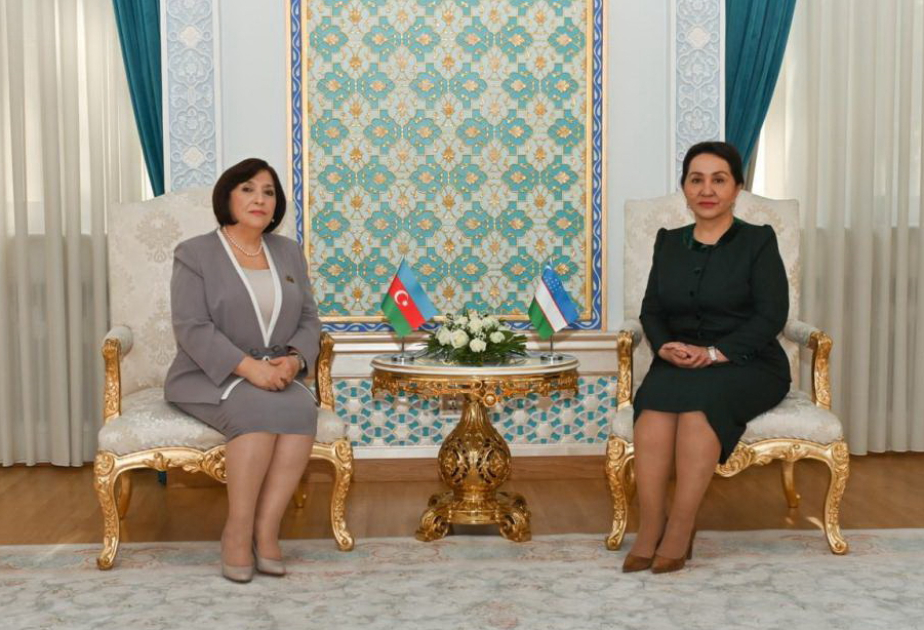 La Presidenta de Milli Majlis se reunió con la Presidenta del Senado del Oliy Majlis de la República de Uzbekistán