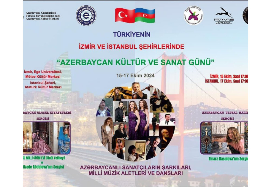 En Estambul y Esmirna se celebrarán Días de la Cultura y el Arte de Azerbaiyán