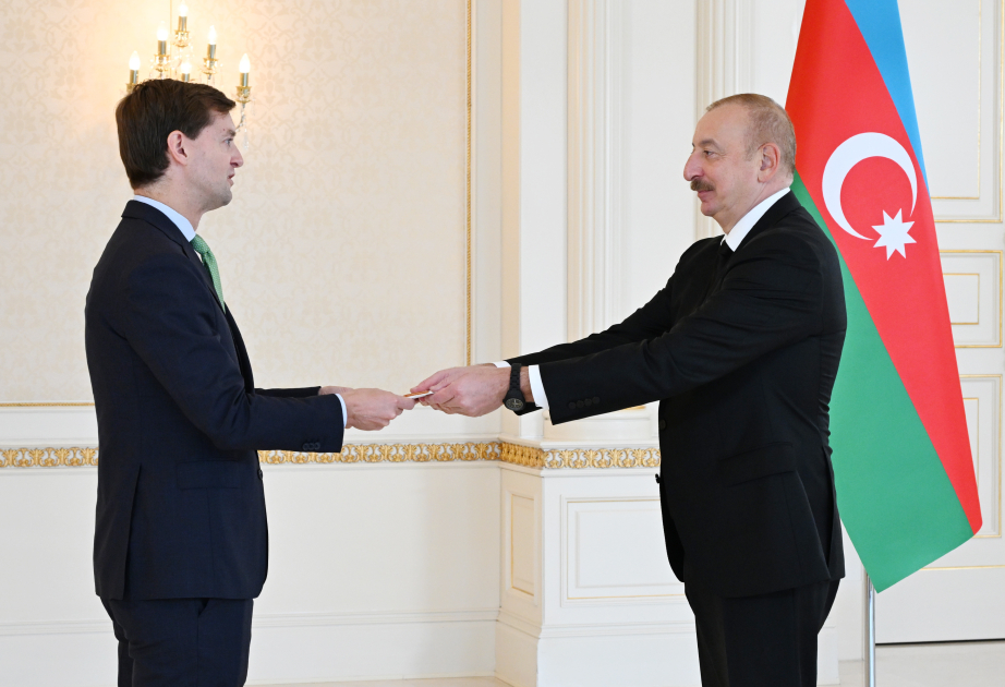 El Presidente de Azerbaiyán recibió las credenciales del Embajador entrante de Bélgica ACTUALIZADO