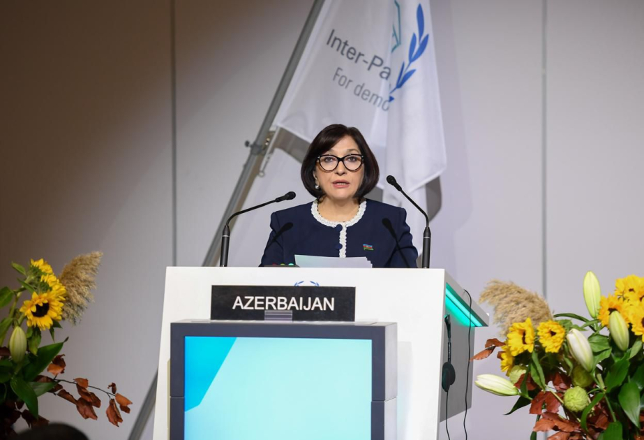 Sahiba Gafarova interviene en la 149ª Asamblea de la Unión Interparlamentaria