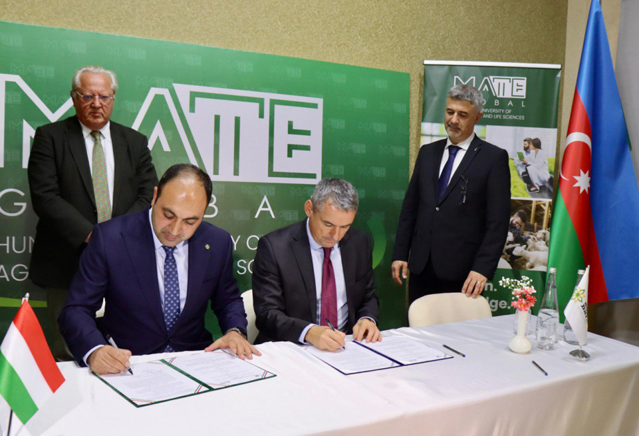 ® “Agro Dairy” ilə Macarıstan Kənd Təsərrüfatı və Təbiət Elmləri Universiteti arasında memorandum imzalanıb