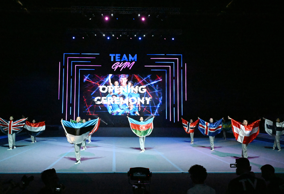 Bakıda gimnastikanın “TeamGym” növü üzrə Avropa çempionatının açılış mərasimi olub VİDEO
