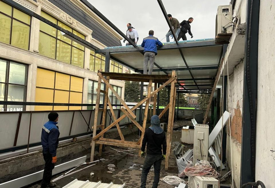 Hüseynbala Əliyev küçəsində qanunsuz tikinti işləri dayandırılıb