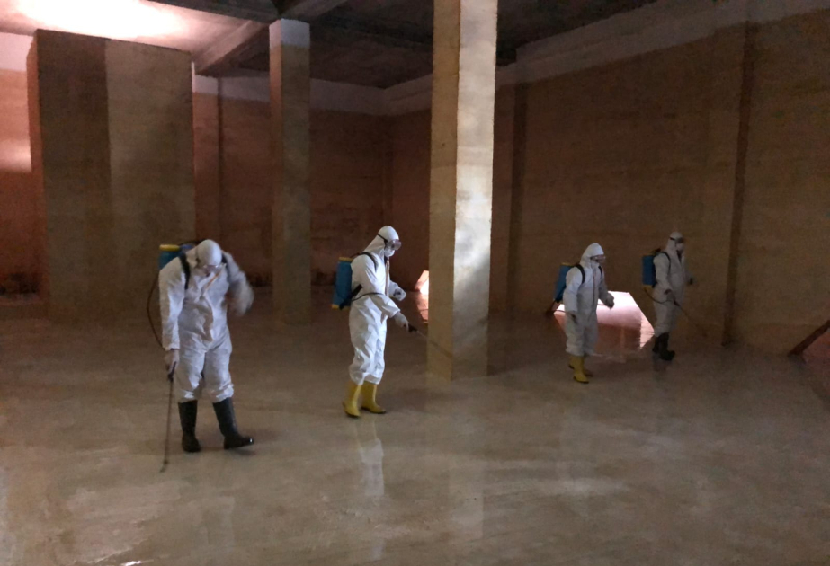 Naxçıvanda su anbarları çöküntülərdən təmizlənir