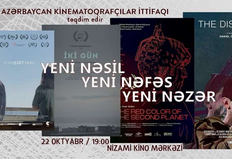 Nizami Kino Mərkəzində gənc rejissorların filmləri nümayiş olunacaq