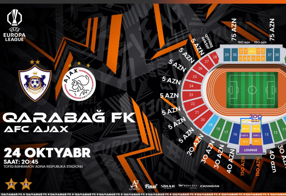 “Qarabağ” – “Ayaks” oyununa 1 gündə 20 minə yaxın bilet satılıb