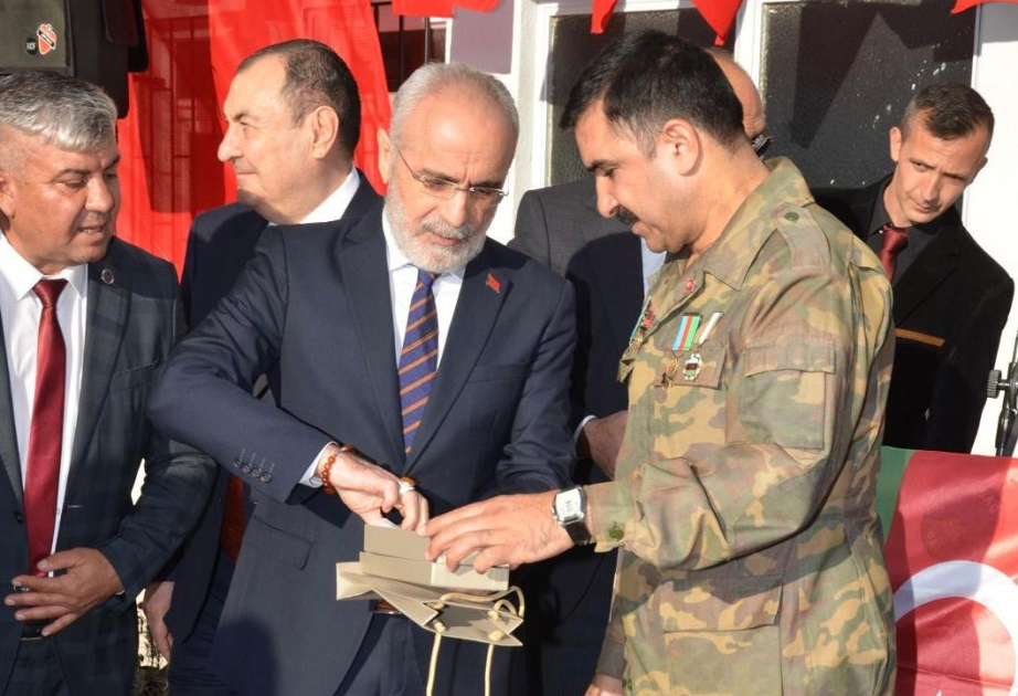 Group of Azerbaijani veterans and NGO representatives honored with special gift on behalf of Turkish President
