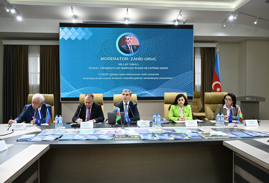 Dəyirmi masa: “COP29-Yaşıl strategiya, iqlim dəyişikliyi və sosial elmlər: çağırışlar, vəzifələr” VİDEO