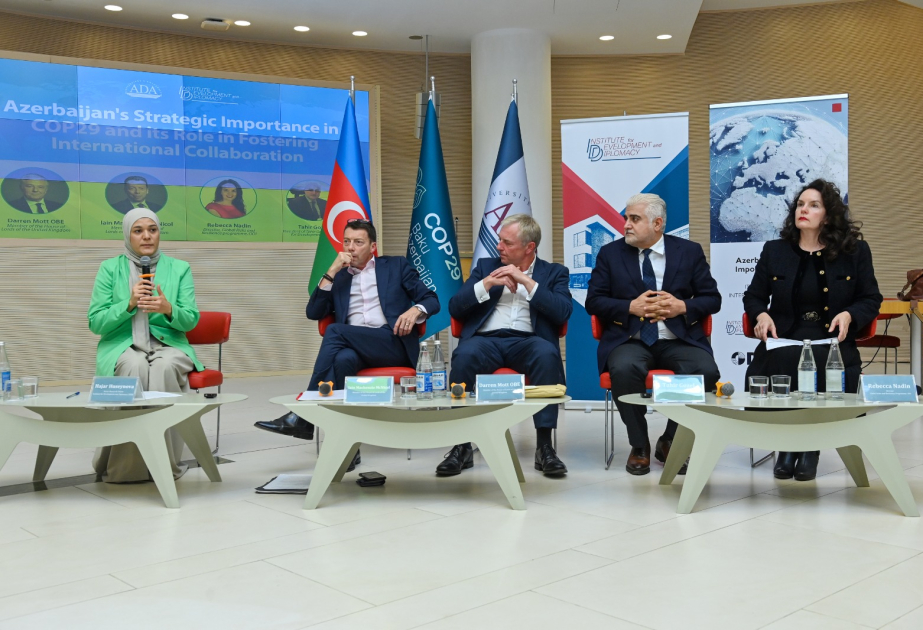 Britaniya lordları ADA Universitetində “Azərbaycanın COP29-da strateji əhəmiyyəti” adlı konfransda çıxış ediblər