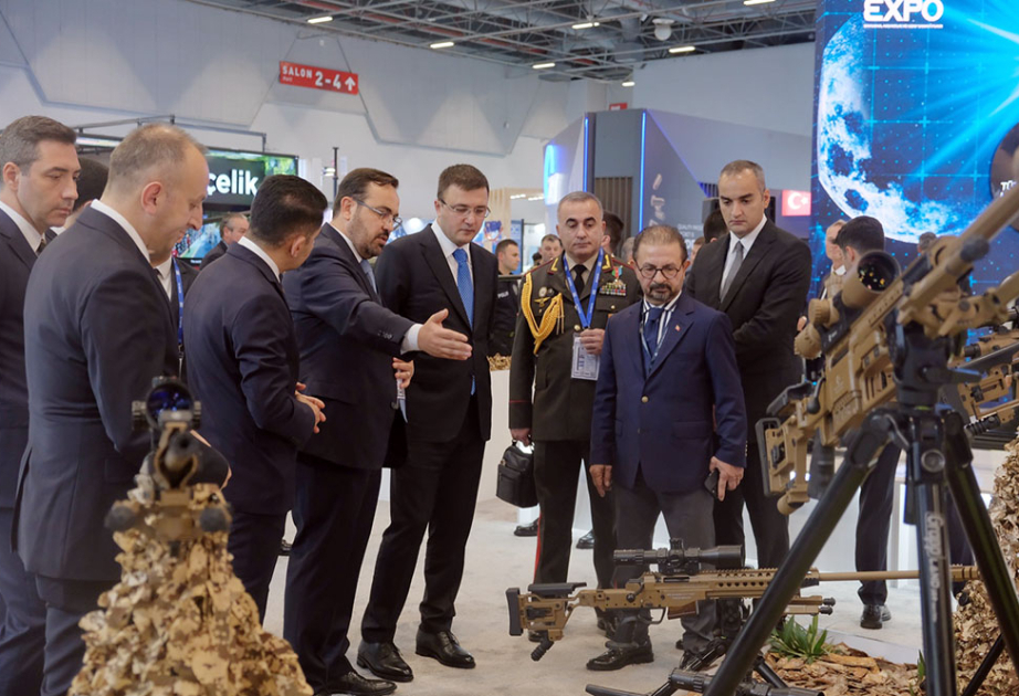 Leadership of Azerbaijan Ministry of Defense attends the opening ceremony of SAHA EXPO 2024