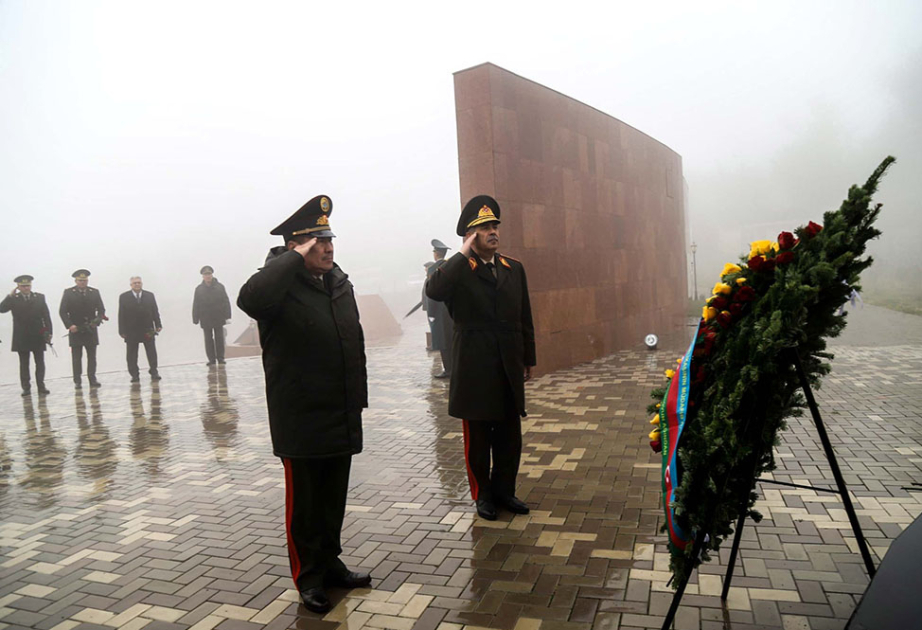 Azerbaijani Defense Minister visits Ata-Beyit National Historical and Memorial Complex in Bishkek