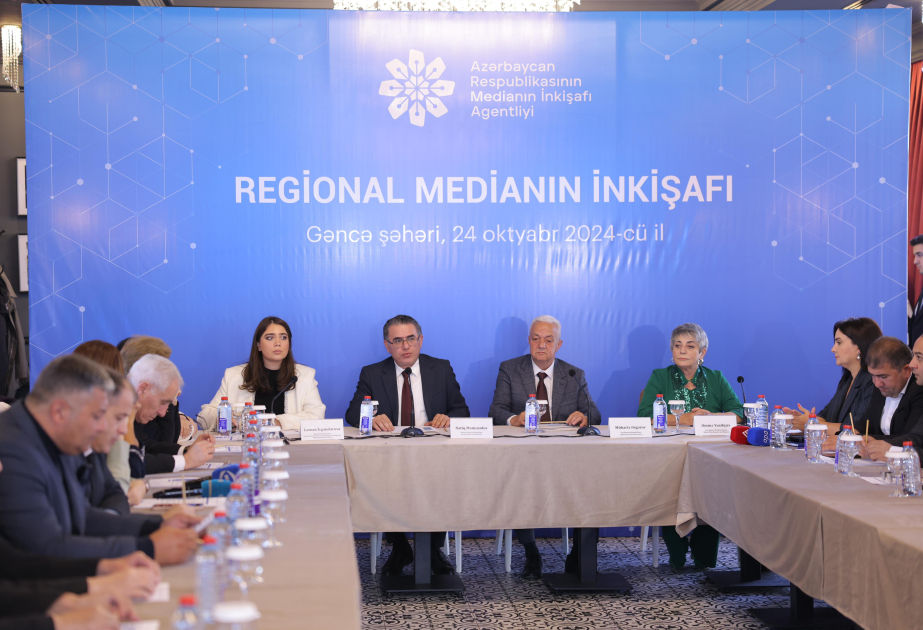 Gəncədə “Regional medianın inkişafı” layihəsi çərçivəsində jurnalistlərlə görüş keçirilib
