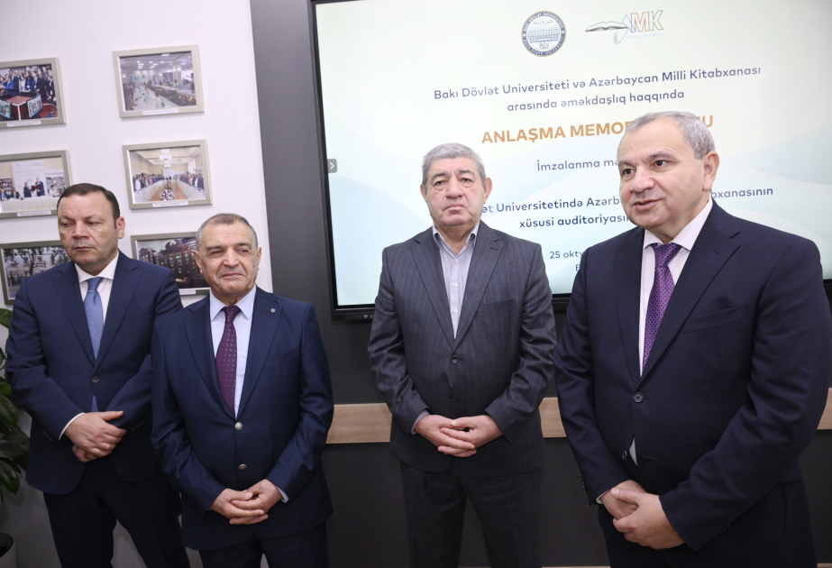 Bakı Dövlət Universitetində Milli Kitabxananın xüsusi auditoriyası açılıb