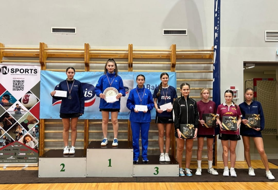 Azərbaycanın stolüstü tennis millisi Latviyada 9 medal qazanıb