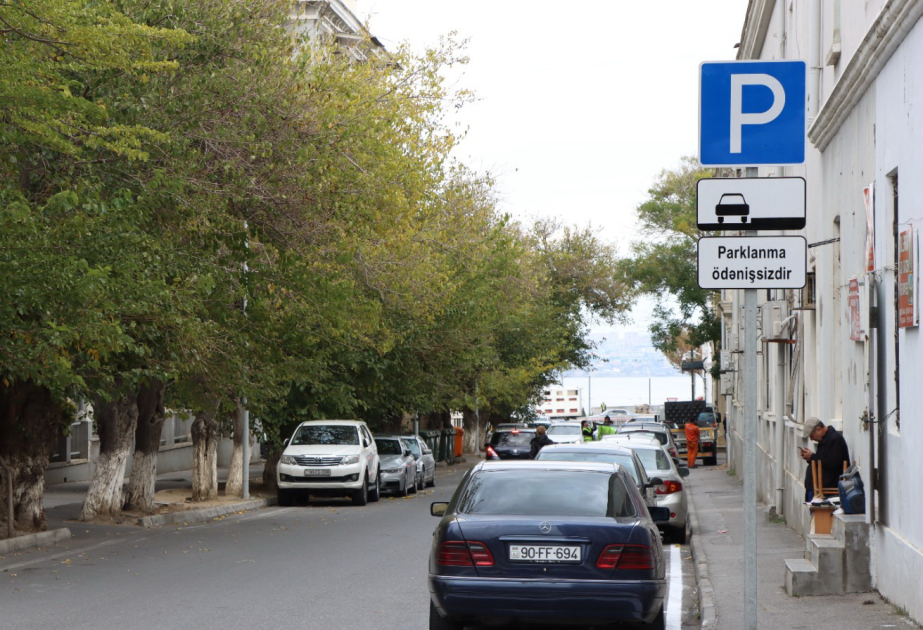 Bakıda ödənişsiz parklanma yerləri təşkil edilir