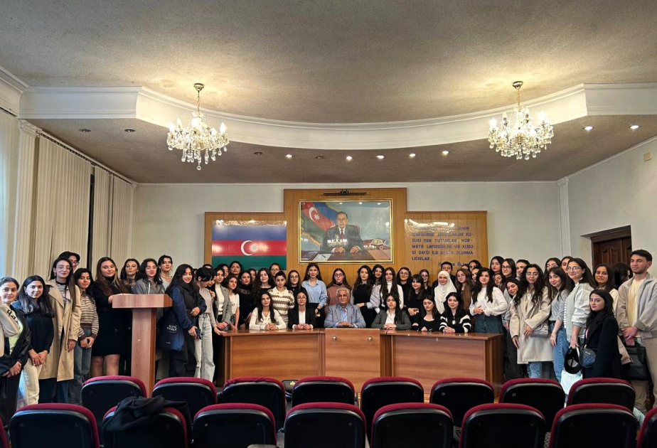 Pedaqoji Universitetdə Xalq artisti Nurəddin Mehdixanlı ilə görüş keçirilib