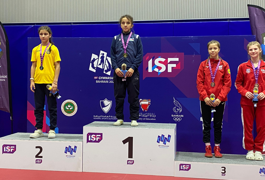 Azərbaycanın qadın güləşçisi Gimnaziadada qızıl medal qazanıb