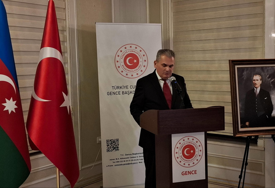 Gəncədə Türkiyə Cümhuriyyətinin yaranmasının 101 illiyi qeyd edilib