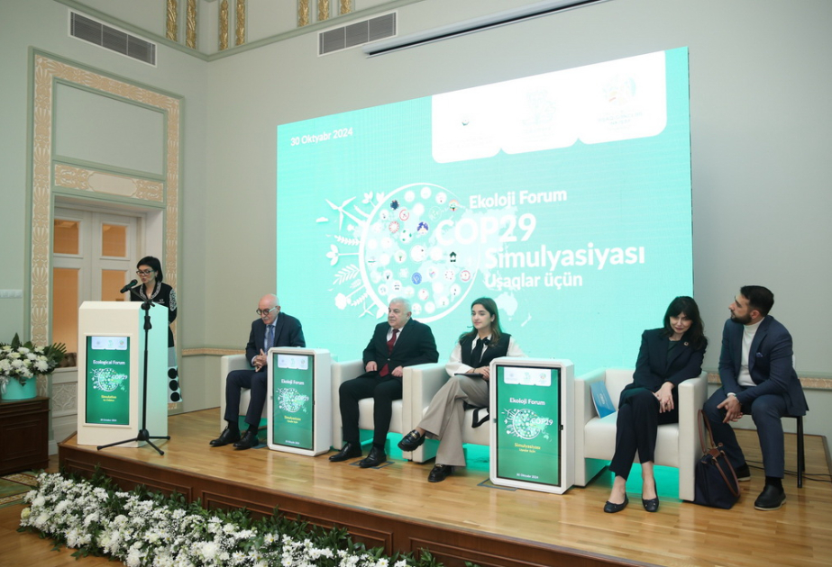 “COP29 Simulyasiyası – Uşaqlar üçün” Ekoloji Forumu təşkil edilib