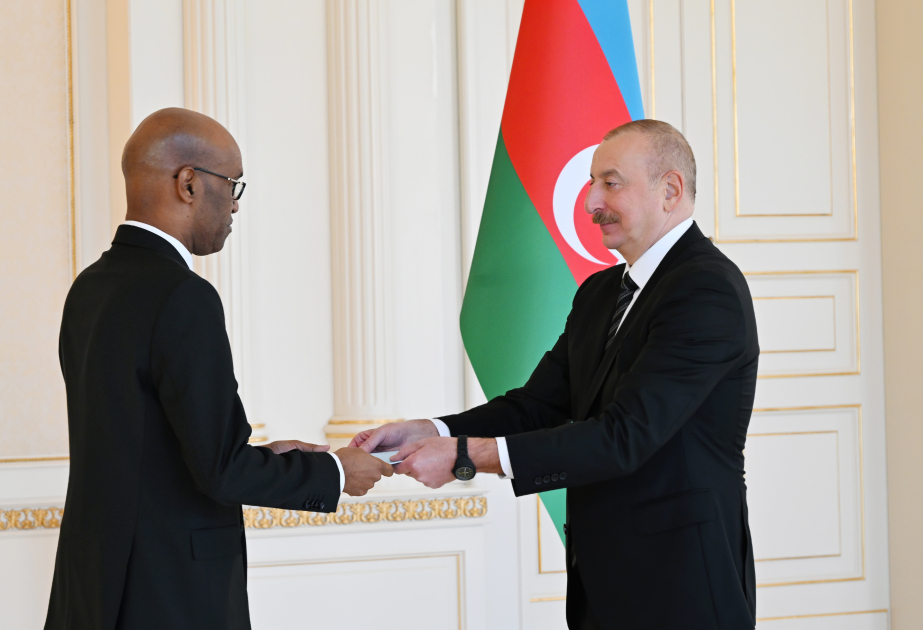 Le président azerbaïdjanais reçoit les lettres de créance du nouvel ambassadeur de Somalie à Bakou MIS A JOUR VIDEO