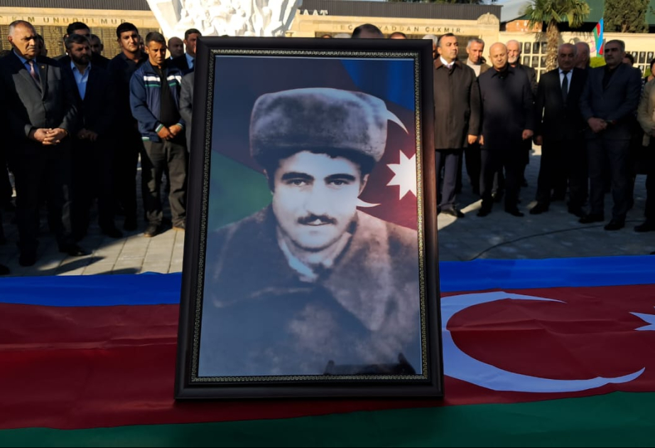 Tərtərdə şəhid Möhübbət Mustafayevlə vida mərasimi keçirilib VİDEO