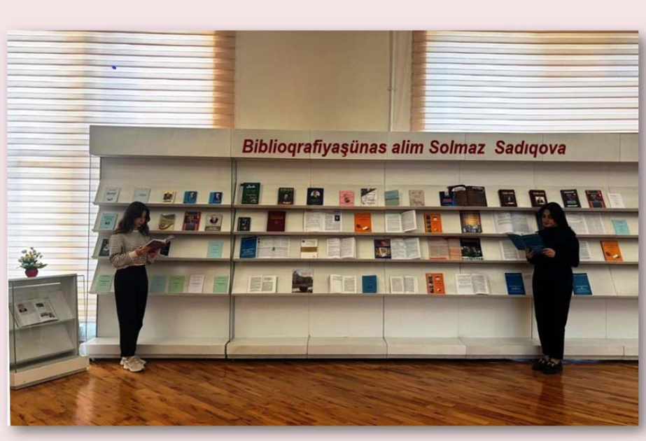 Milli Kitabxanada “Biblioqrafiyaşünas alim Solmaz Sadıqova” adlı kitab sərgisi açılıb