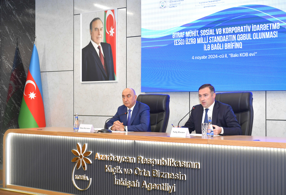 ESG üzrə milli standartın məzmununa və bizneslər üçün faydasına dair brifinq keçirilib