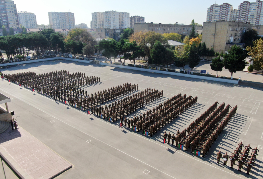 Daxili Qoşunlarda əsgərlərin andiçmə mərasimi keçirilib