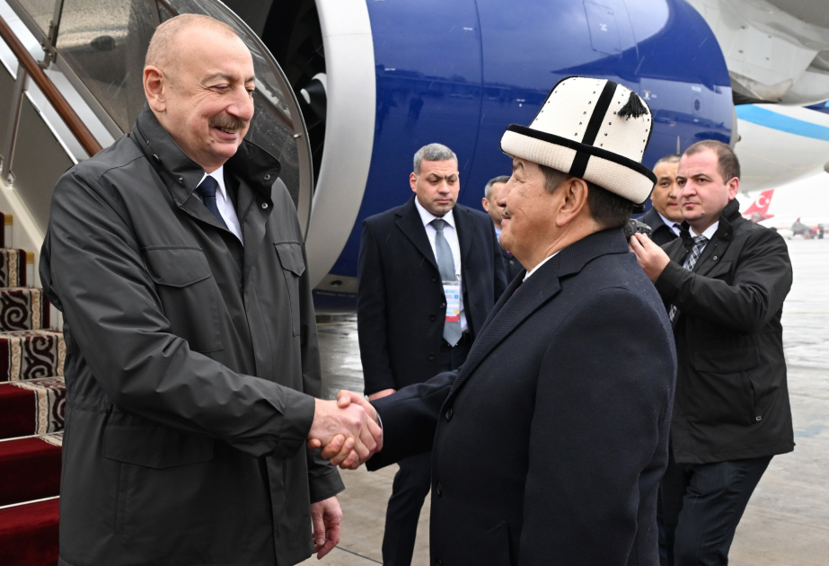 President of Azerbaijan Ilham Aliyev arrived in Kyrgyzstan VIDEO