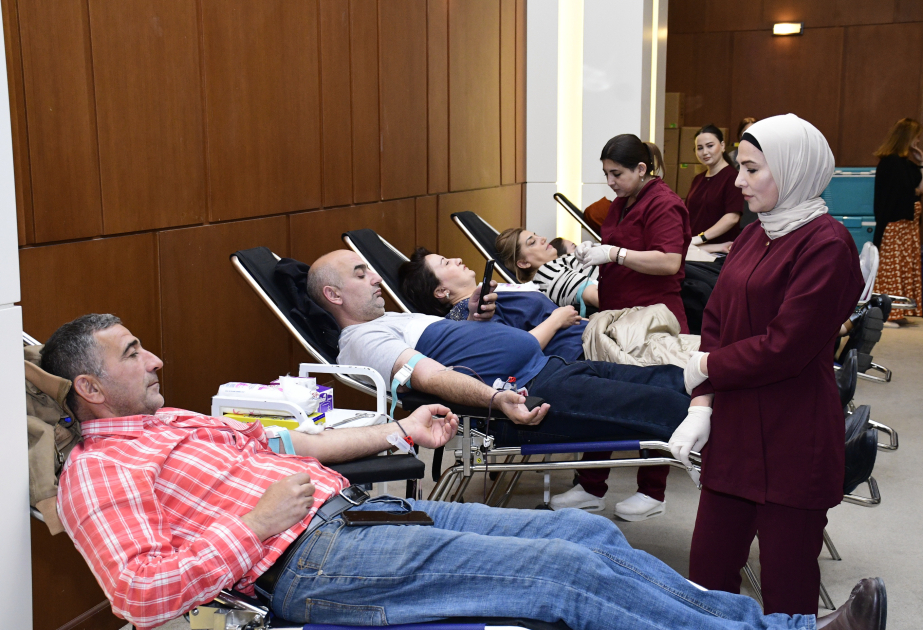 YAP Mərkəzi Aparatında qanvermə aksiyası keçirilib