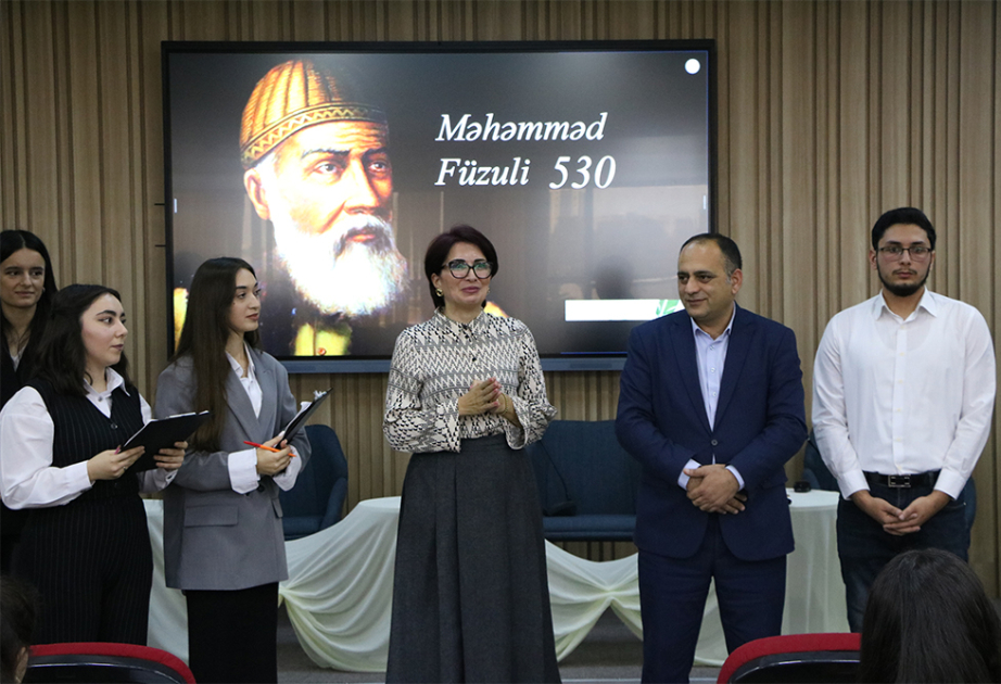 Azərbaycan Universitetində “Məhəmməd Füzuli-530” adlı ədəbi-bədii tədbir keçirilib