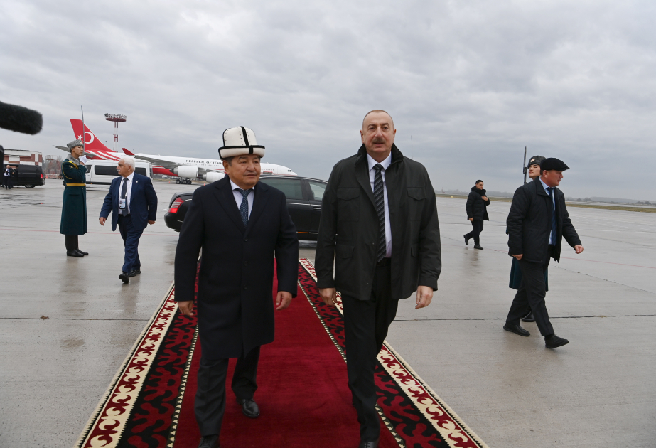 Präsident von Aserbaidschan Ilham Aliyev beendet seinen Besuch in Kirgisistan VIDEO