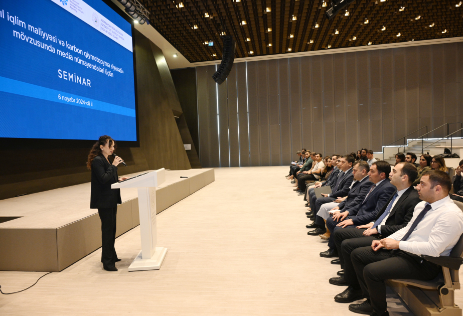 Media nümayəndələri üçün “Yaşıl iqlim maliyyəsi və karbon qiymətqoyma siyasəti” mövzusunda seminar keçirilib